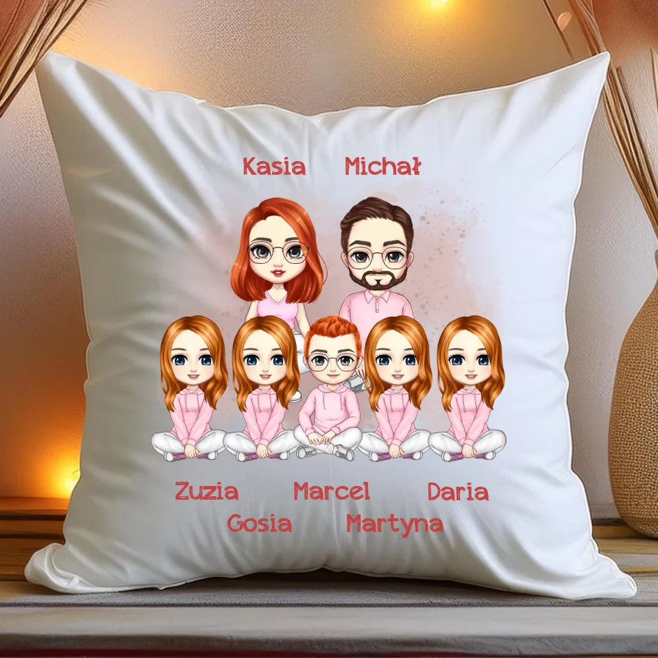 Poduszka personalizowana dla rodziny #817