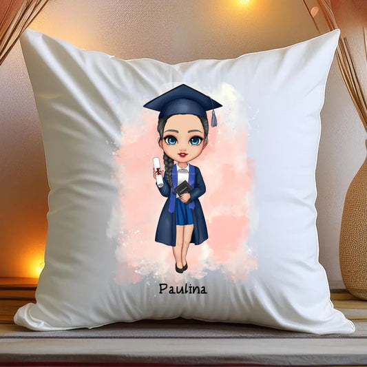 Poduszka personalizowana dla dziewczyny - absolwentka #70