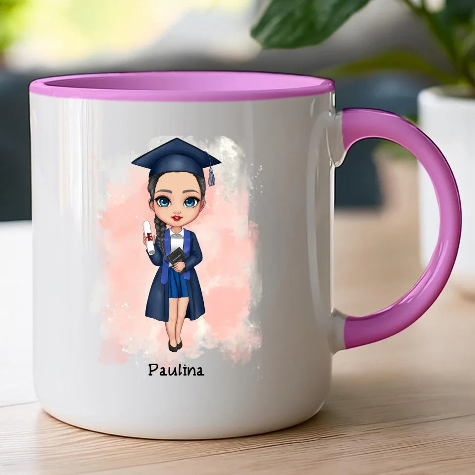 Kubek personalizowany dla dziewczyny - absolwentka #70