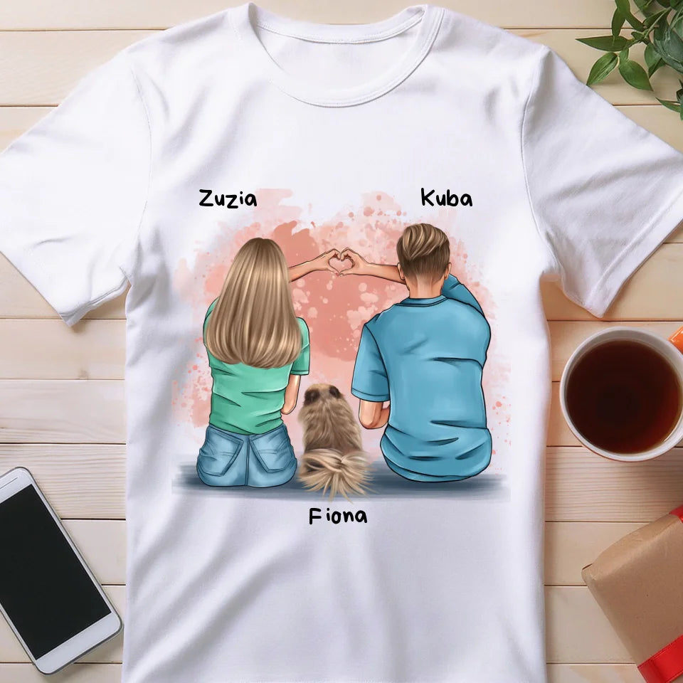Koszulka personalizowana dla par - piesek #66