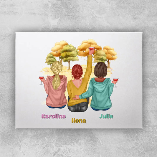 Obraz personalizowany dla przyjaciółek #130