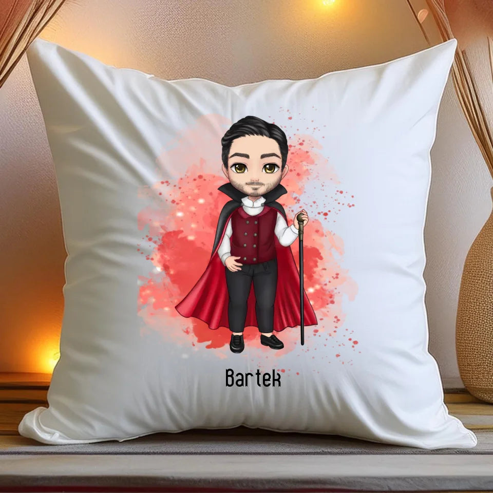 Poduszka personalizowana Halloween dla mężczyzny #651