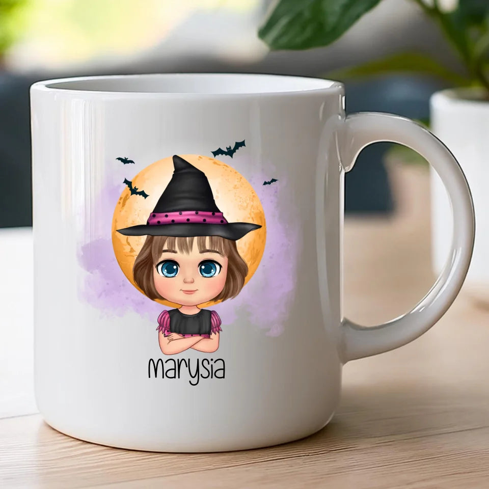 Kubek personalizowany Halloween dla dziewczynki #93