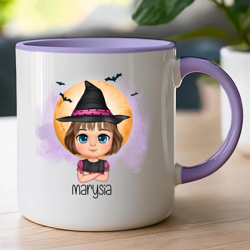 Kubek personalizowany Halloween dla dziewczynki #93