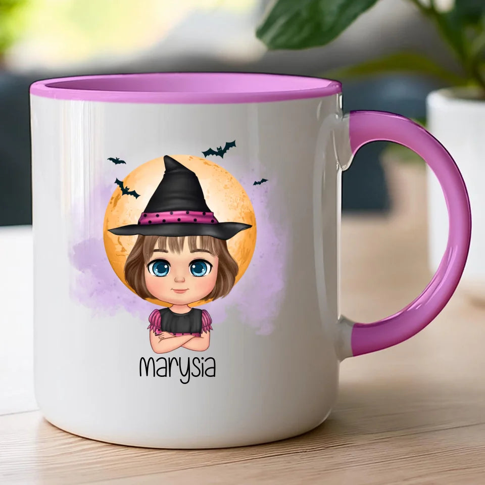 Kubek personalizowany Halloween dla dziewczynki #93