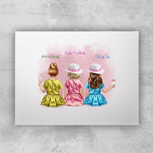 Obraz personalizowany dla przyjaciółek #135