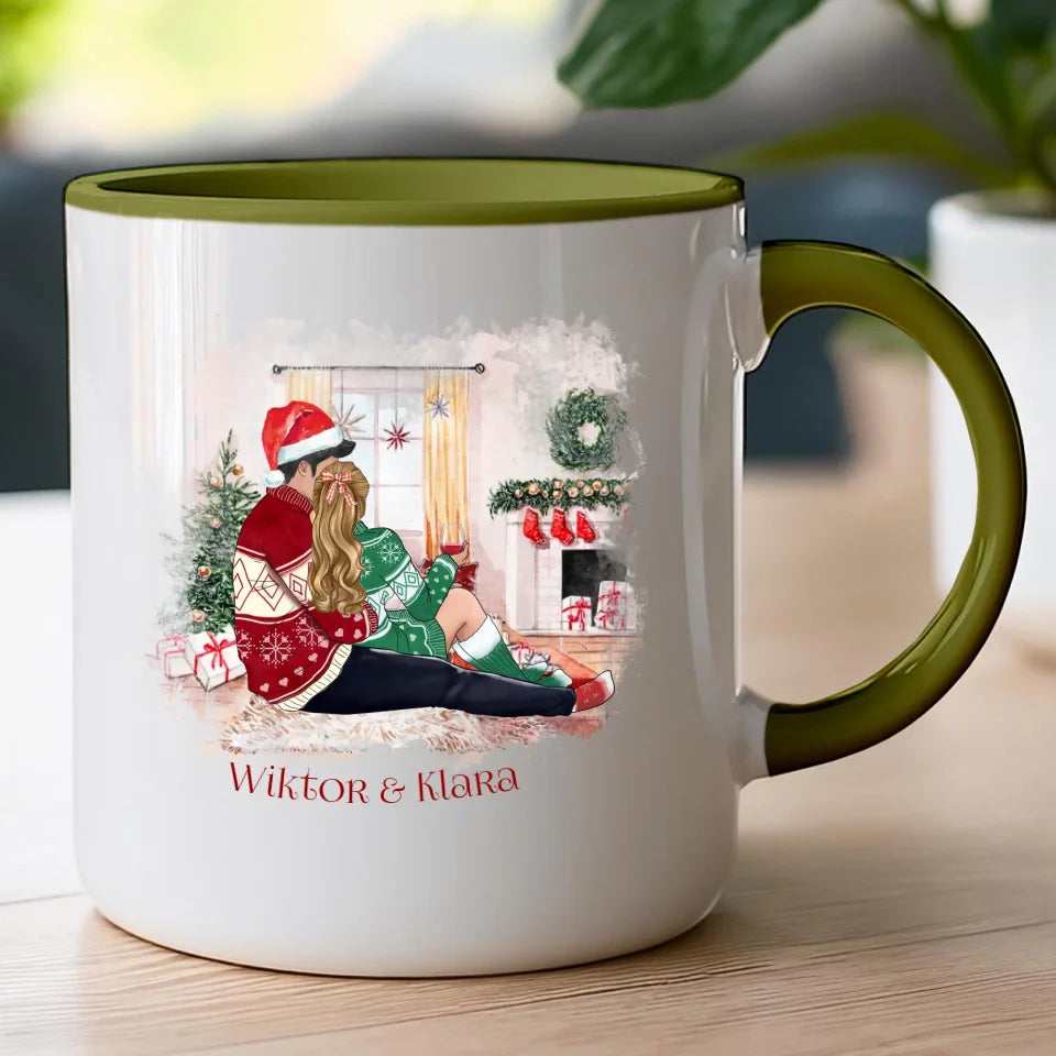 Kubek personalizowany świąteczny dla par #58