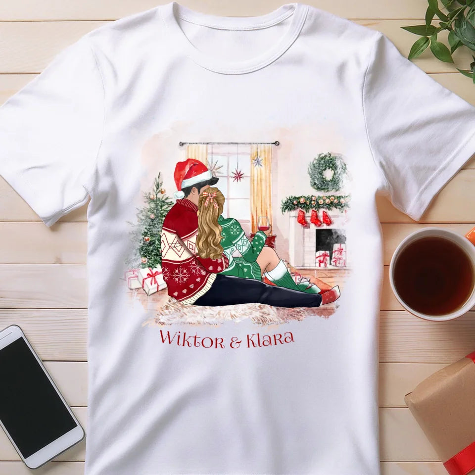 Koszulka personalizowana świąteczna dla par #58