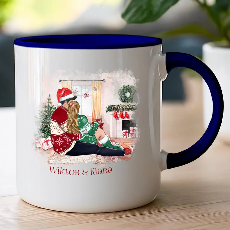 Kubek personalizowany świąteczny dla par #58