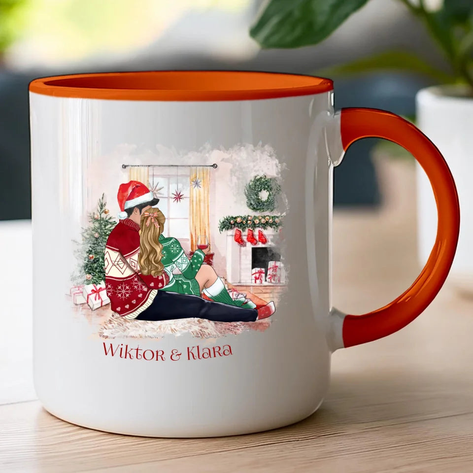 Kubek personalizowany świąteczny dla par #58