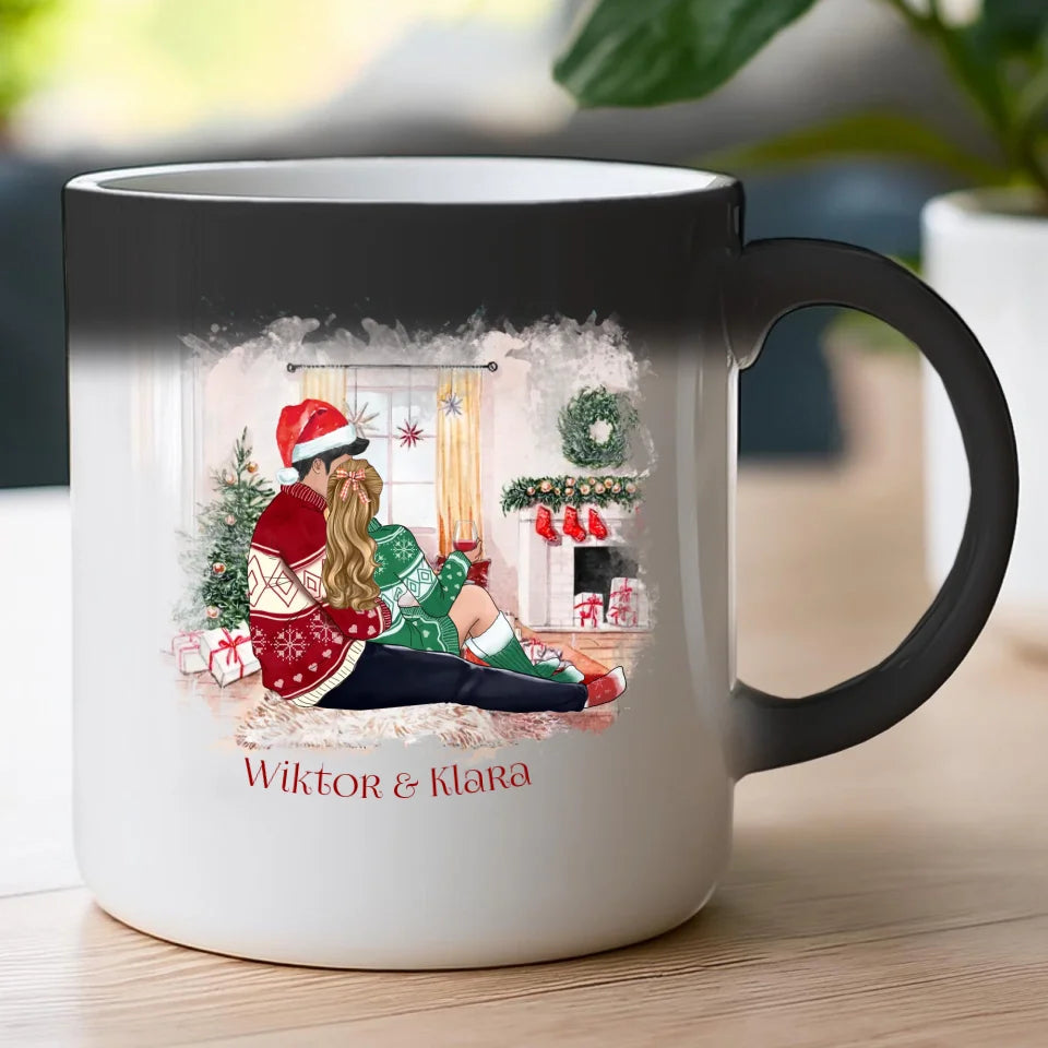 Kubek personalizowany świąteczny dla par #58