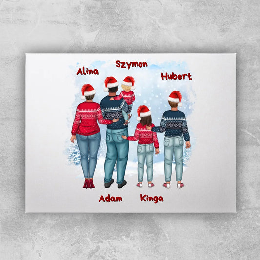 Obraz personalizowany świąteczny dla par #57