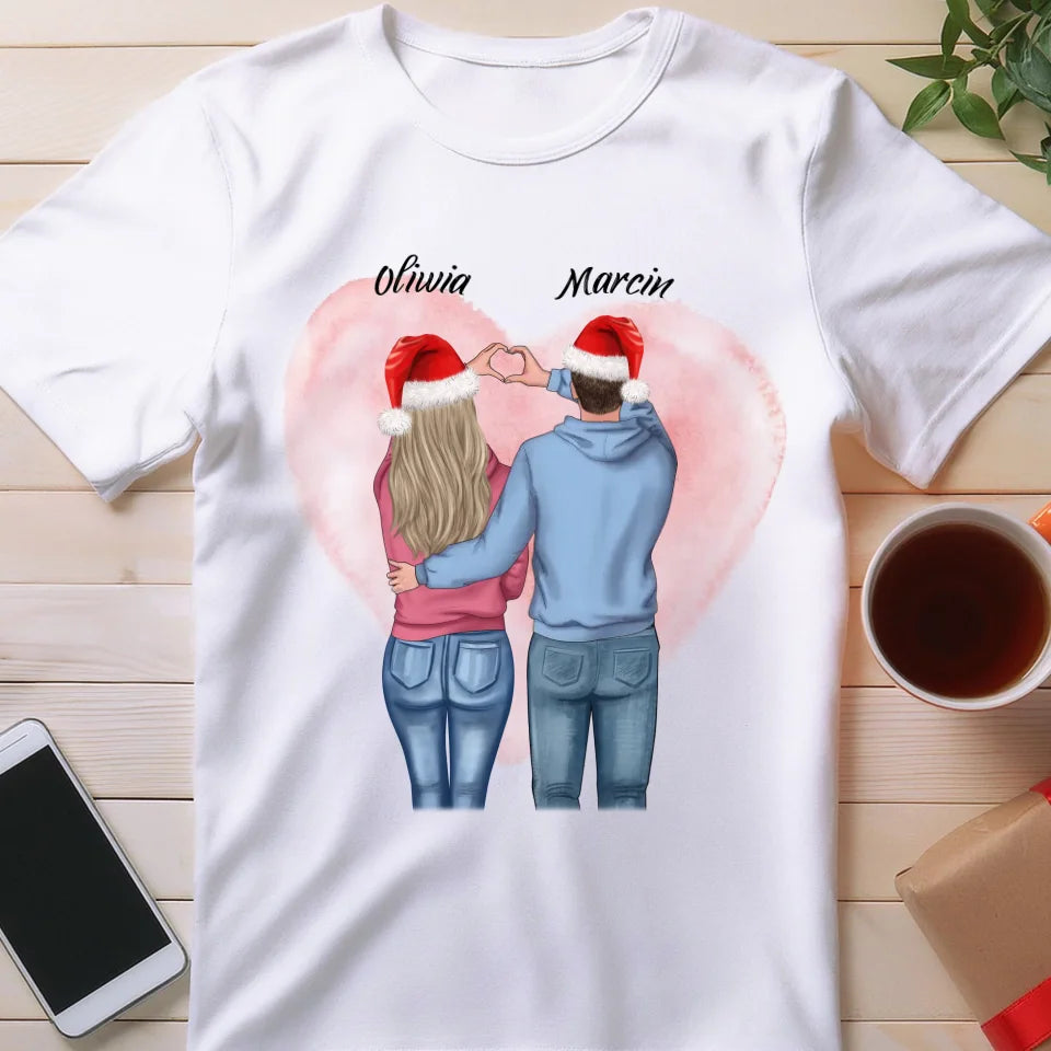 Koszulka personalizowana świąteczna dla par #57