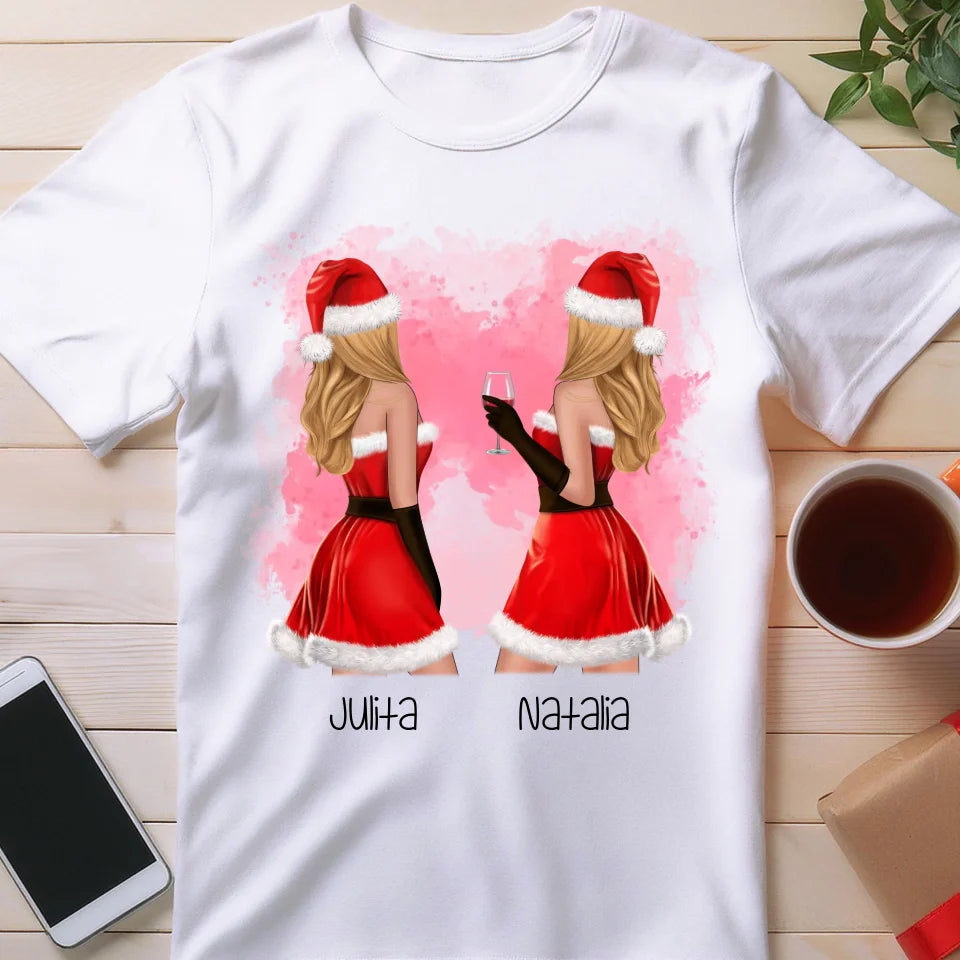 Koszulka personalizowana świąteczna dla przyjaciółek #128