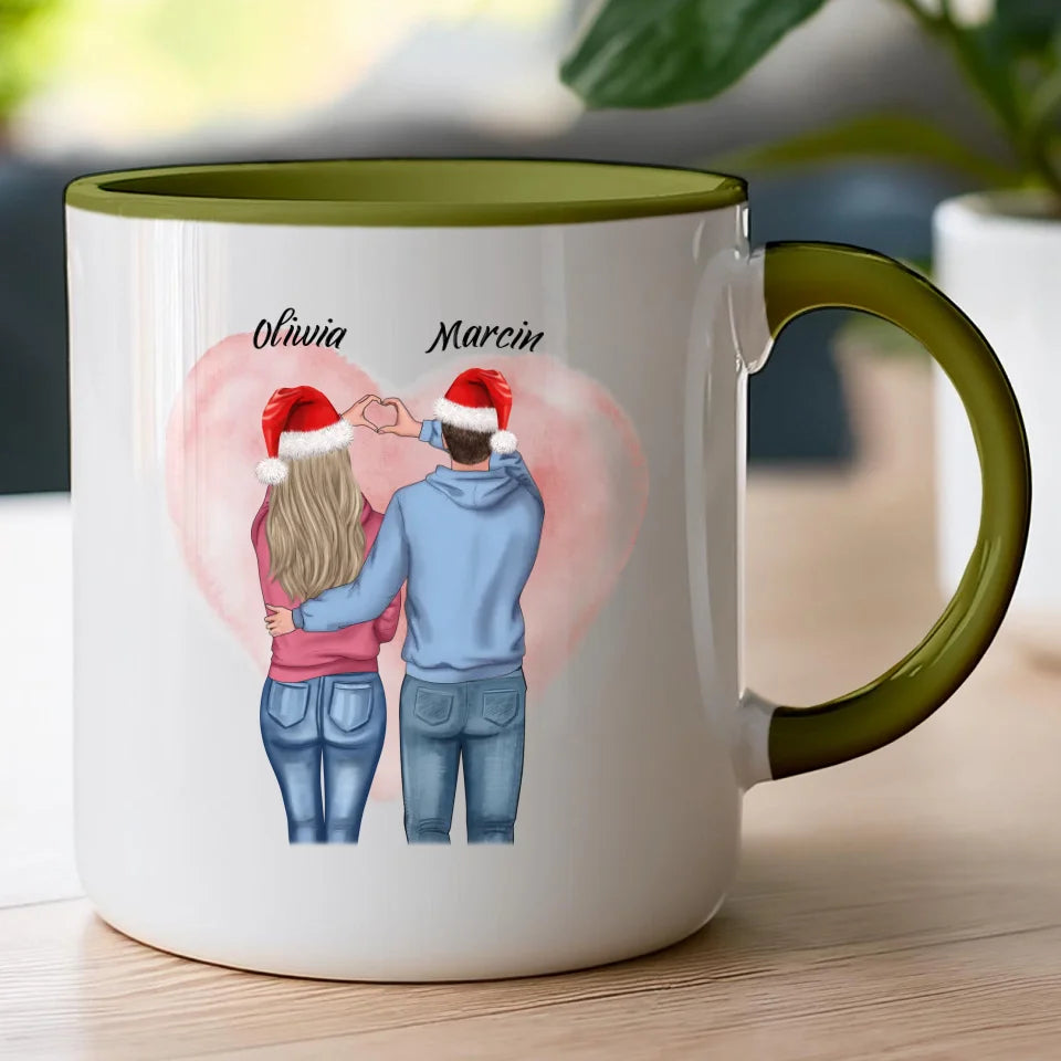 Kubek personalizowany świąteczny dla par #57