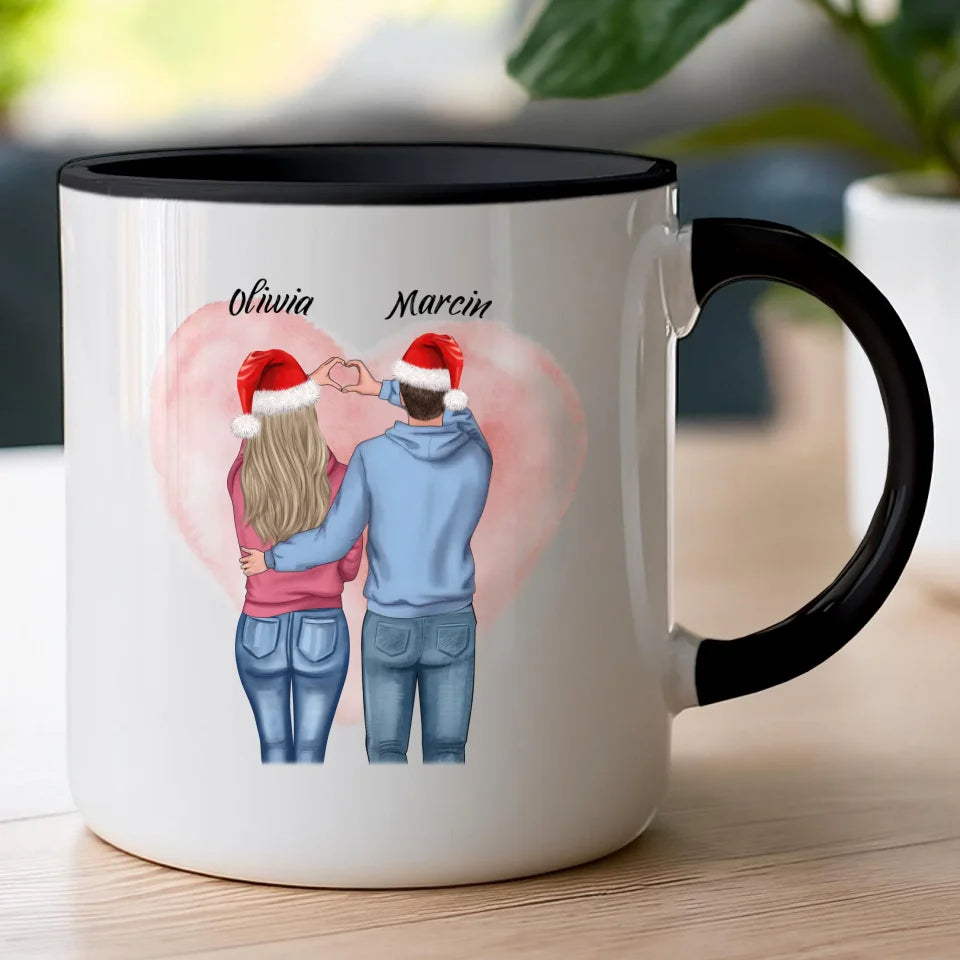 Kubek personalizowany świąteczny dla par #57