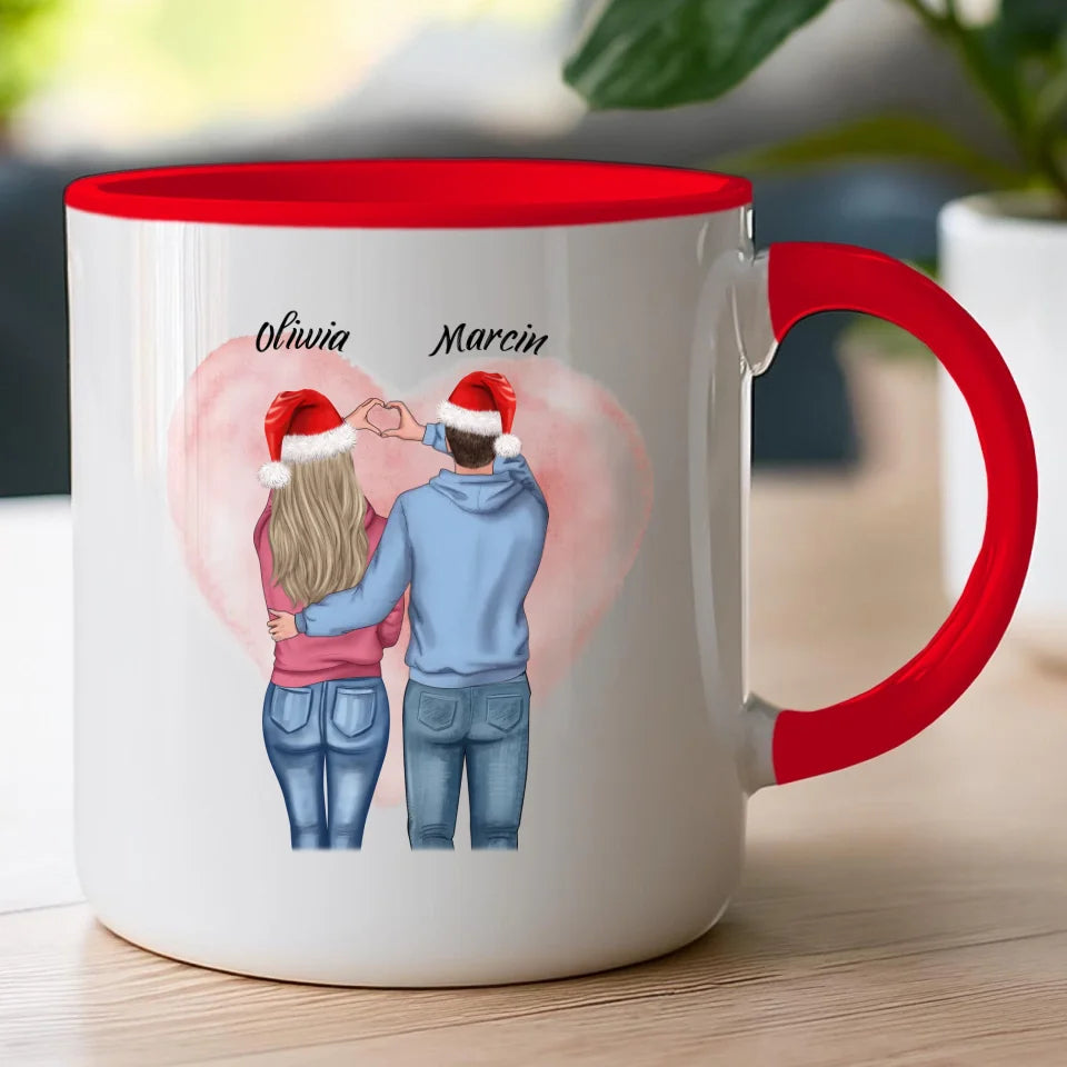 Kubek personalizowany świąteczny dla par #57