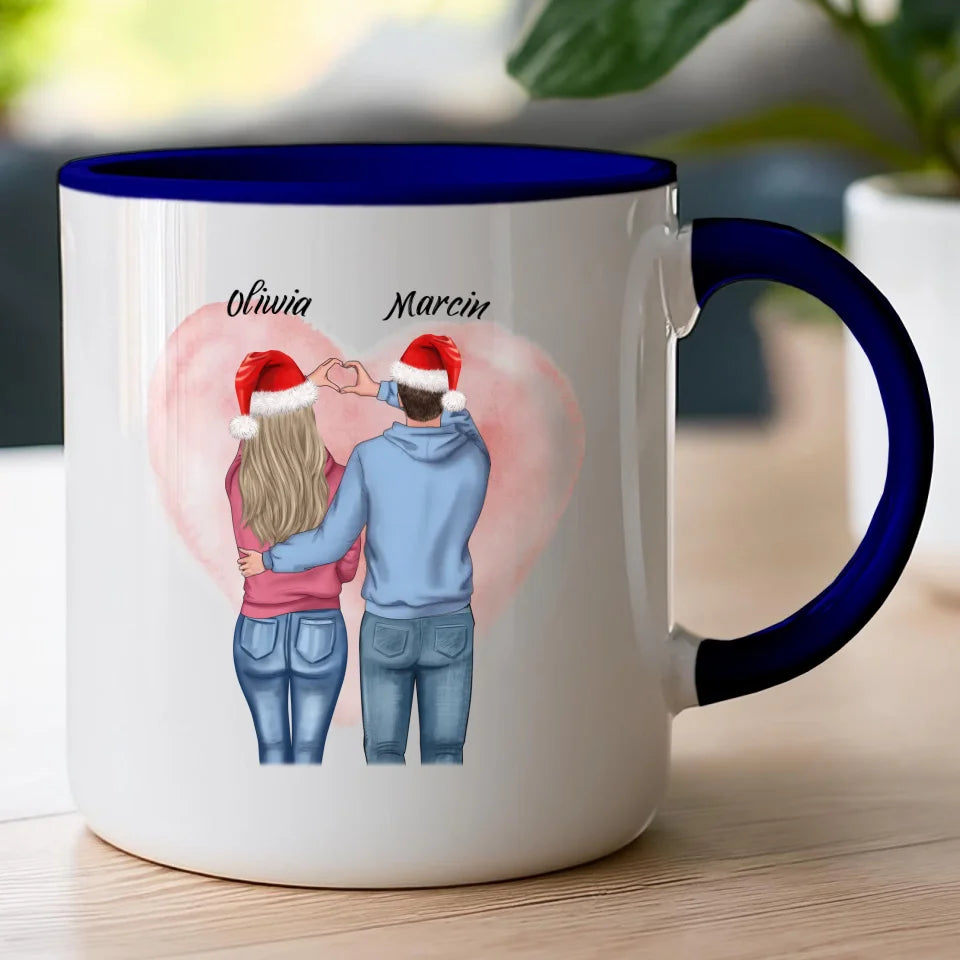 Kubek personalizowany świąteczny dla par #57