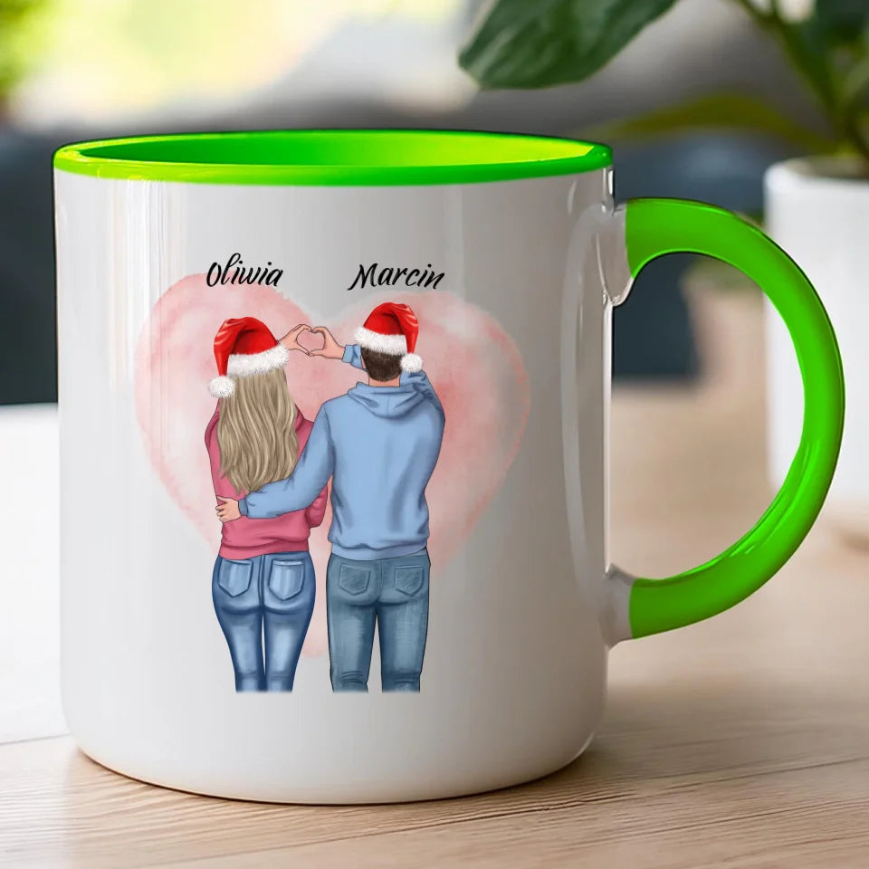 Kubek personalizowany świąteczny dla par #57