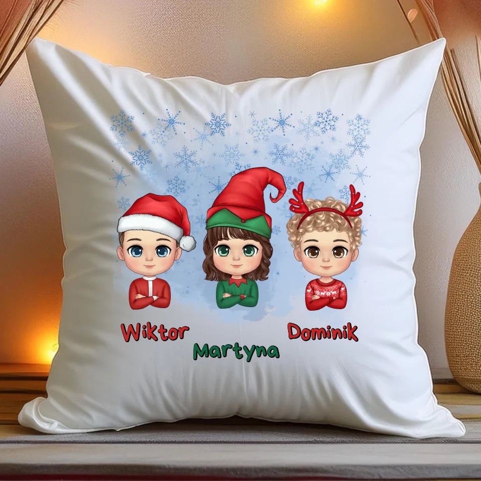 Poduszka personalizowana świąteczna dla dzieci #2010