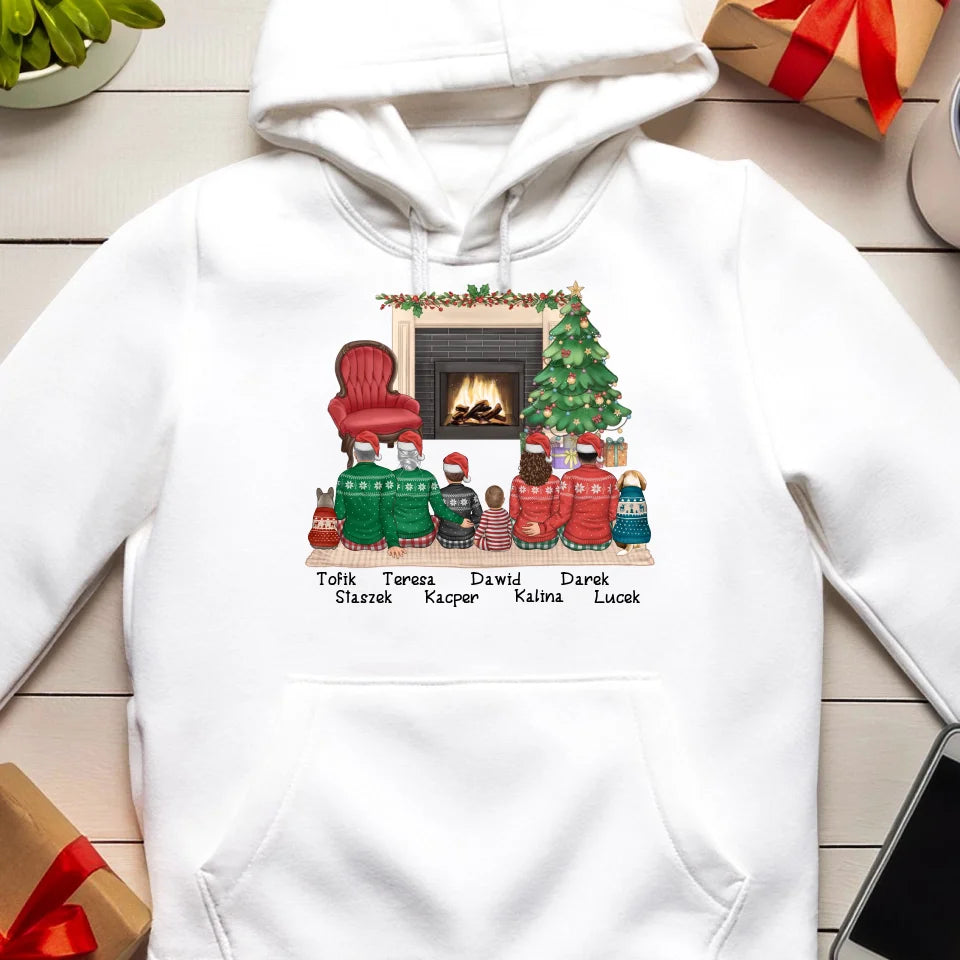 Bluza personalizowana świąteczna dla rodziny - z pieskami #810