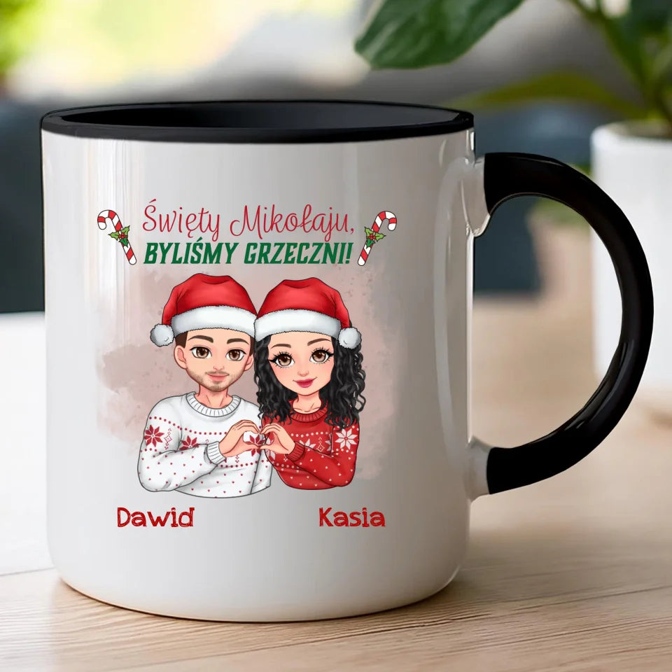 Kubek personalizowany świąteczny dla pary #54