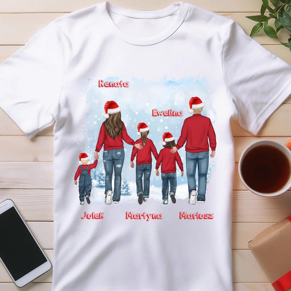 Koszulka personalizowana świąteczna dla rodziny #814