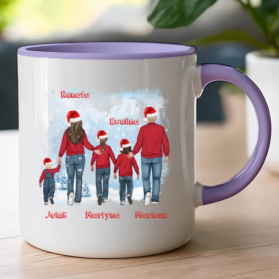 Kubek personalizowany świąteczny dla rodziny #814