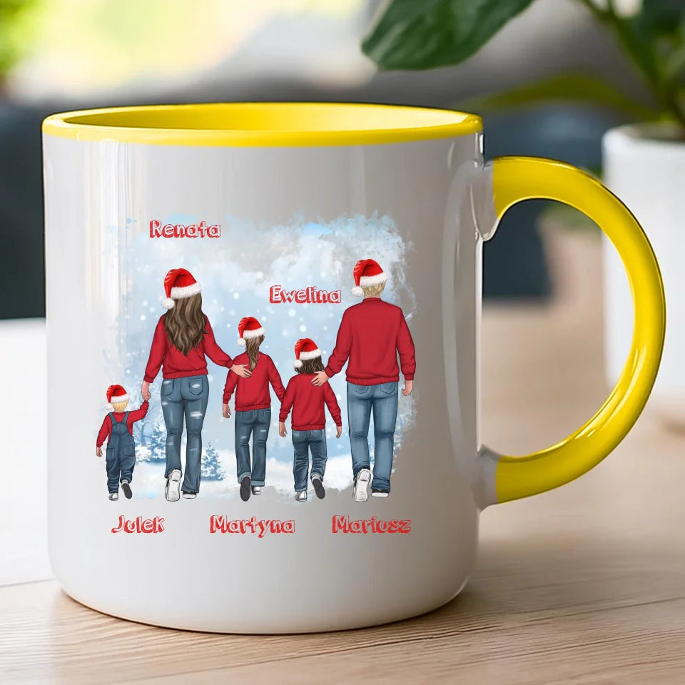Kubek personalizowany świąteczny dla rodziny #814