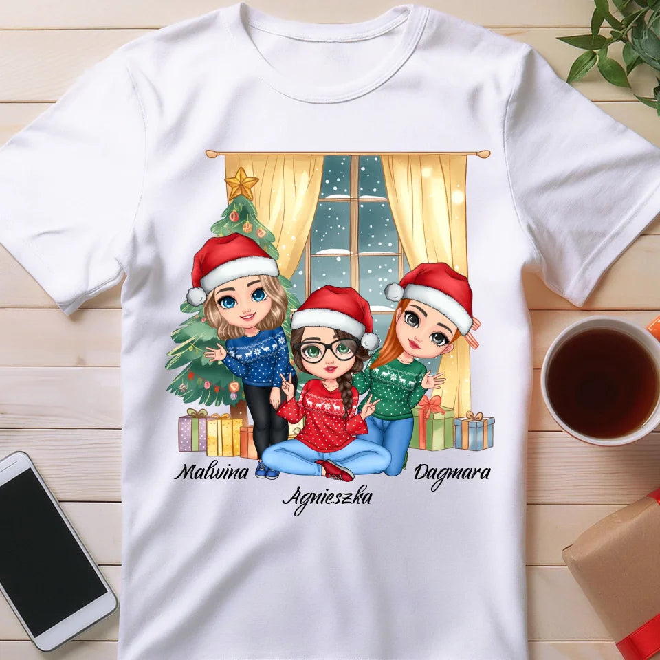 Koszulka personalizowana świąteczna dla przyjaciółek #128