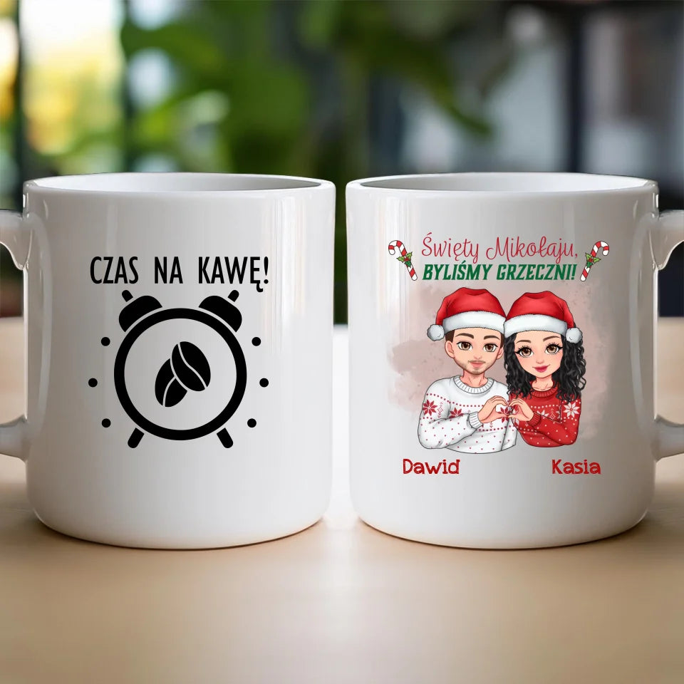Kubek personalizowany świąteczny dla pary #54
