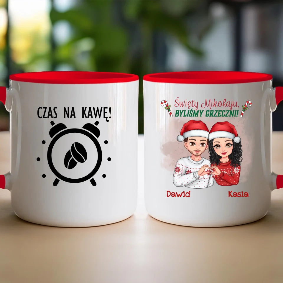 Kubek personalizowany świąteczny dla pary #54