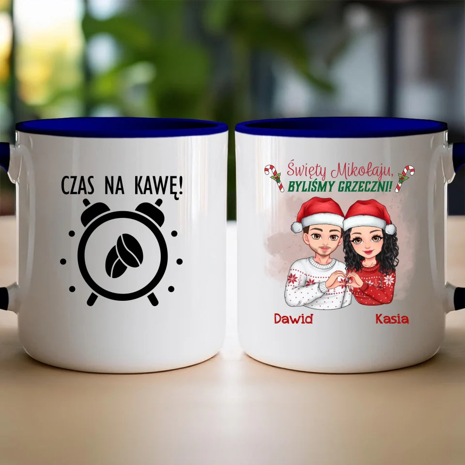 Kubek personalizowany świąteczny dla pary #54