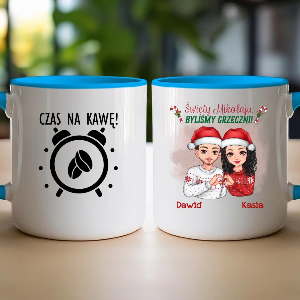 Kubek personalizowany świąteczny dla pary #54