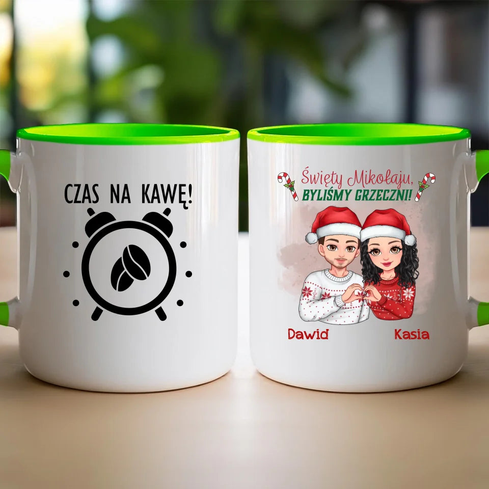 Kubek personalizowany świąteczny dla pary #54