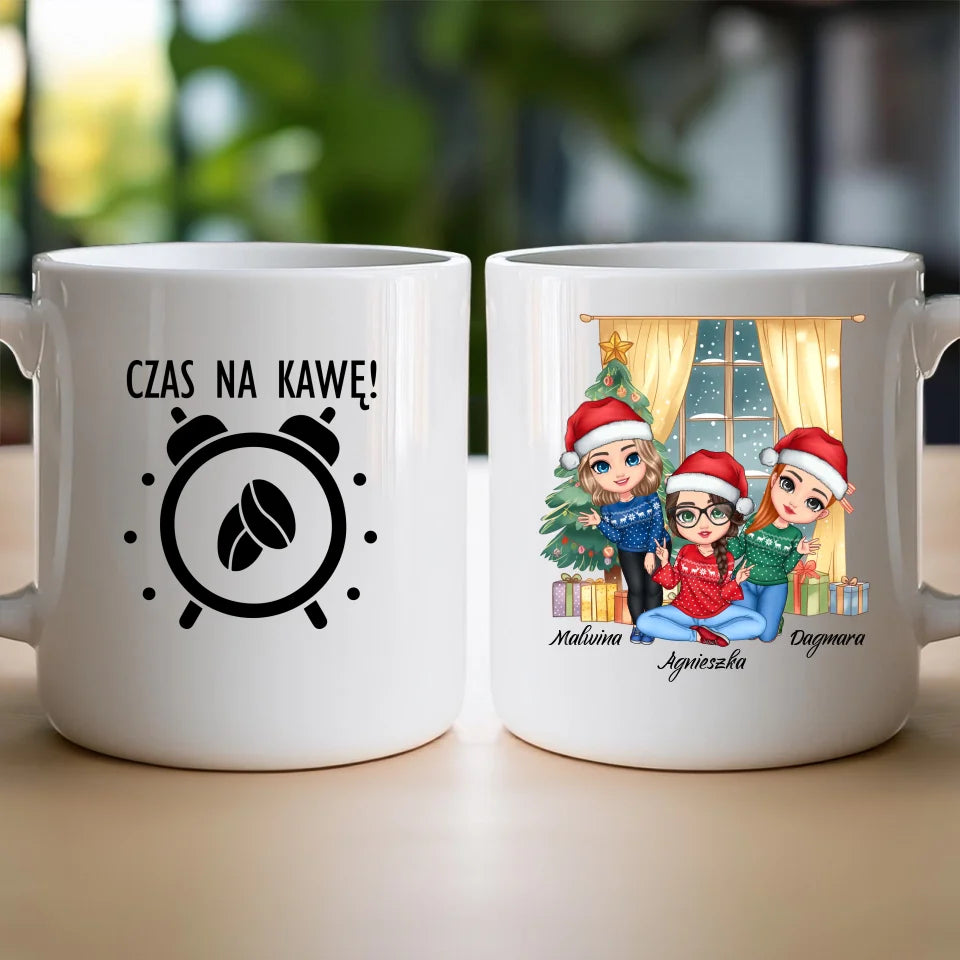 Kubek personalizowany świąteczny dla przyjaciółek #128
