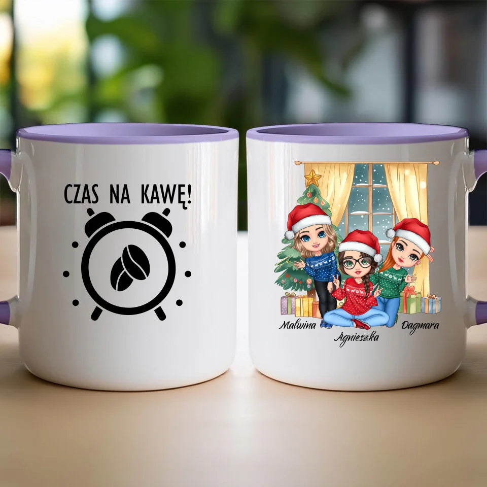 Kubek personalizowany świąteczny dla przyjaciółek #128