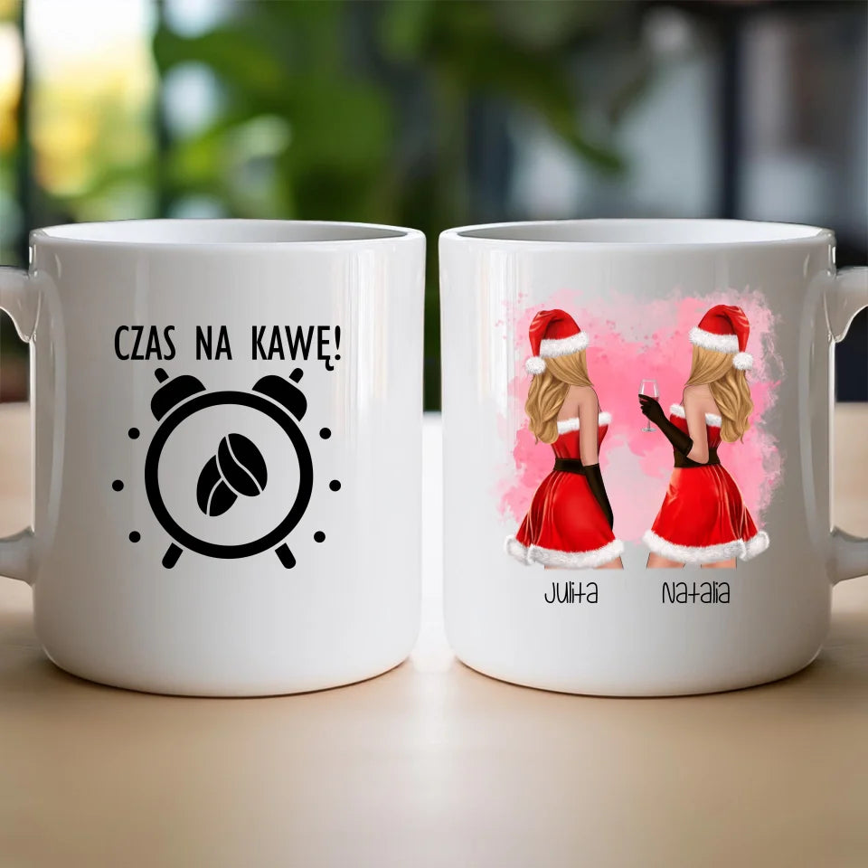 Kubek personalizowany świąteczny dla przyjaciółek #128