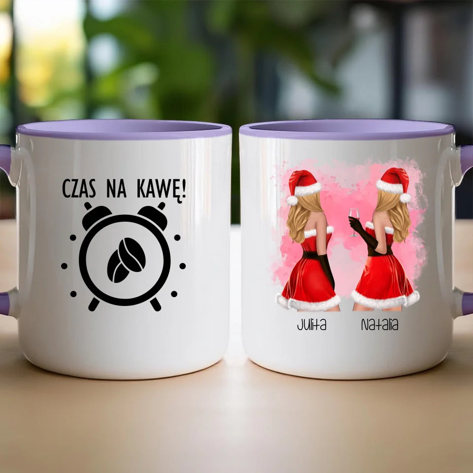 Kubek personalizowany świąteczny dla przyjaciółek #128