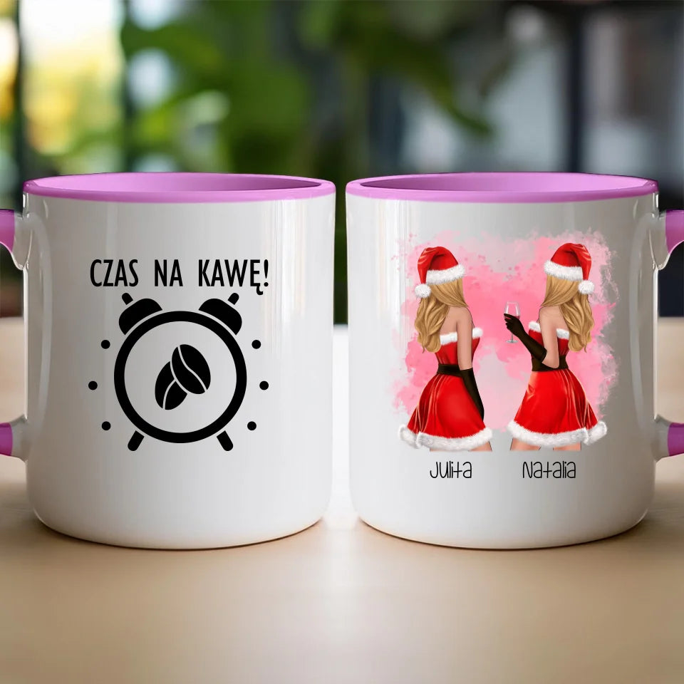 Kubek personalizowany świąteczny dla przyjaciółek #128