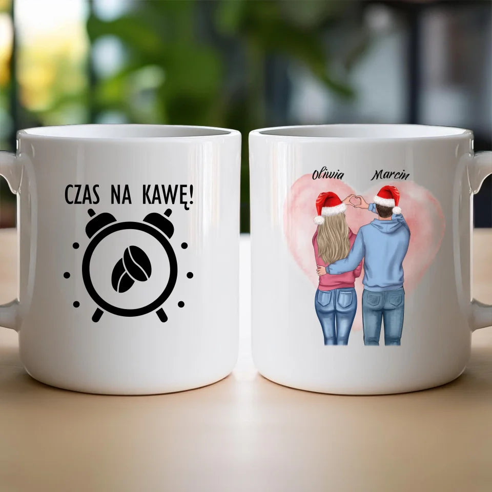 Kubek personalizowany świąteczny dla par #57