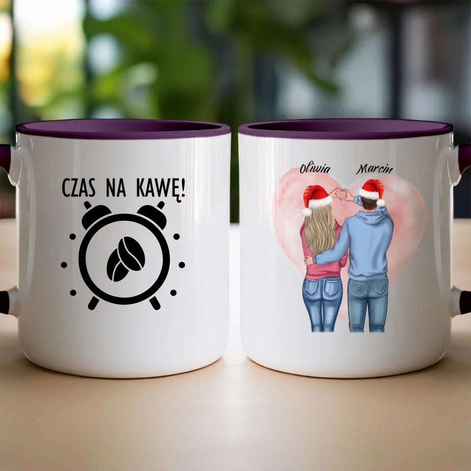 Kubek personalizowany świąteczny dla par #57