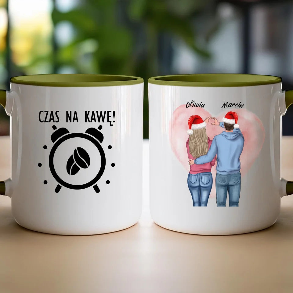 Kubek personalizowany świąteczny dla par #57