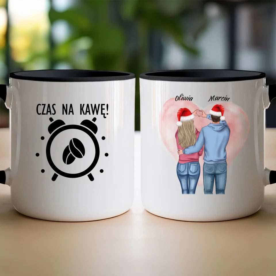 Kubek personalizowany świąteczny dla par #57