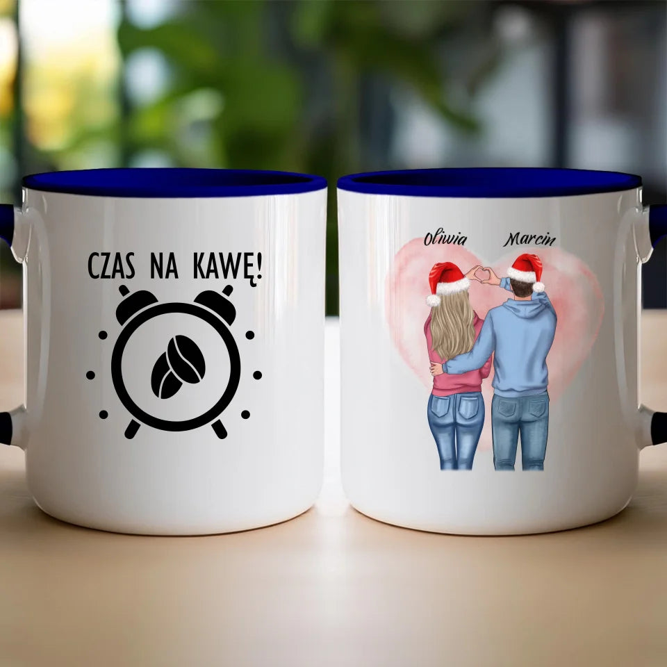 Kubek personalizowany świąteczny dla par #57