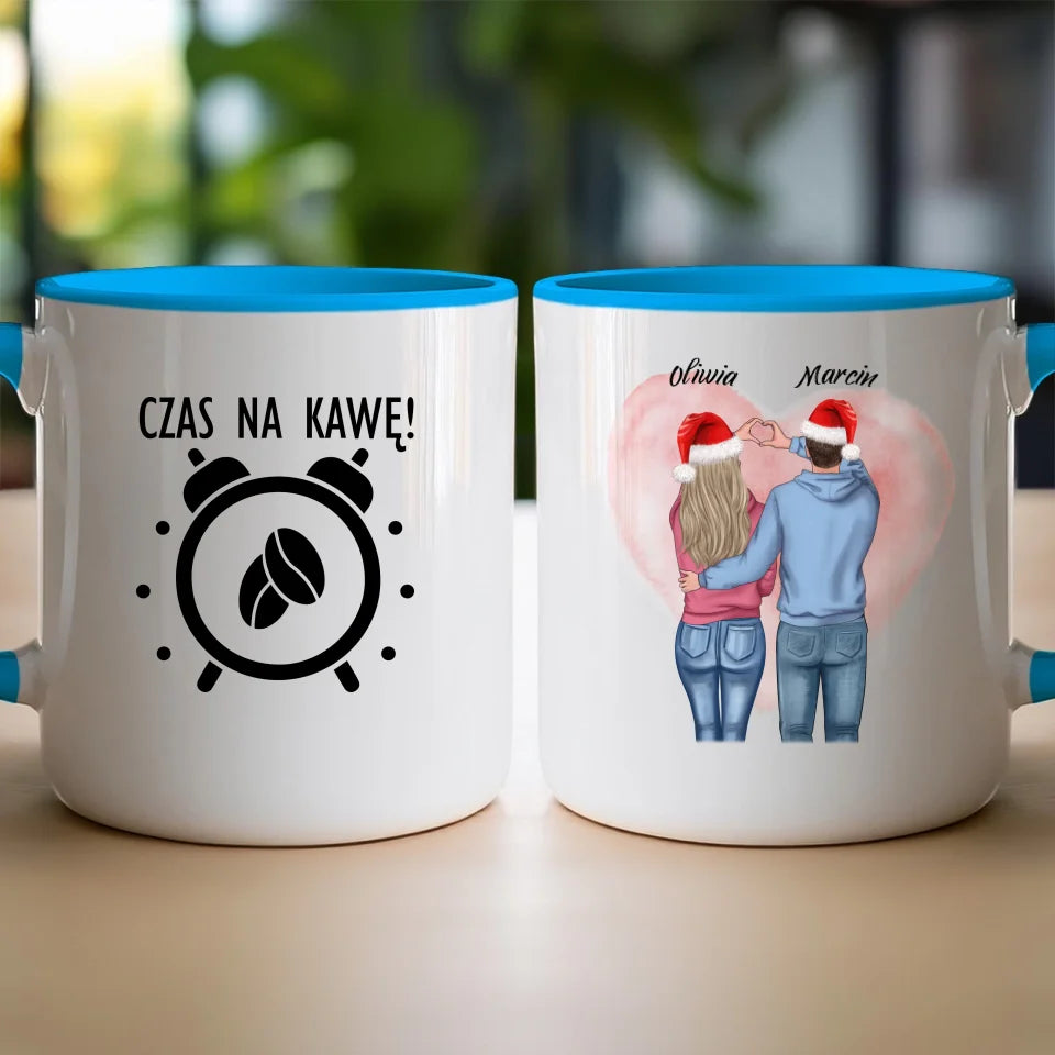 Kubek personalizowany świąteczny dla par #57