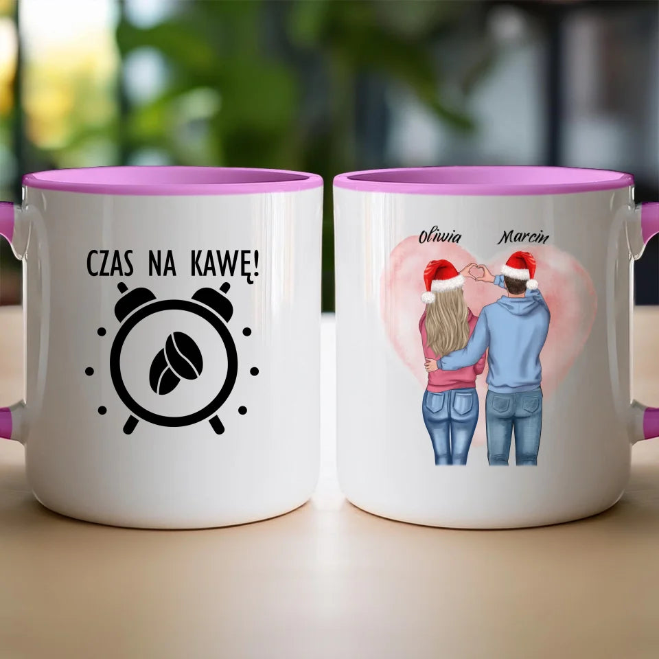 Kubek personalizowany świąteczny dla par #57