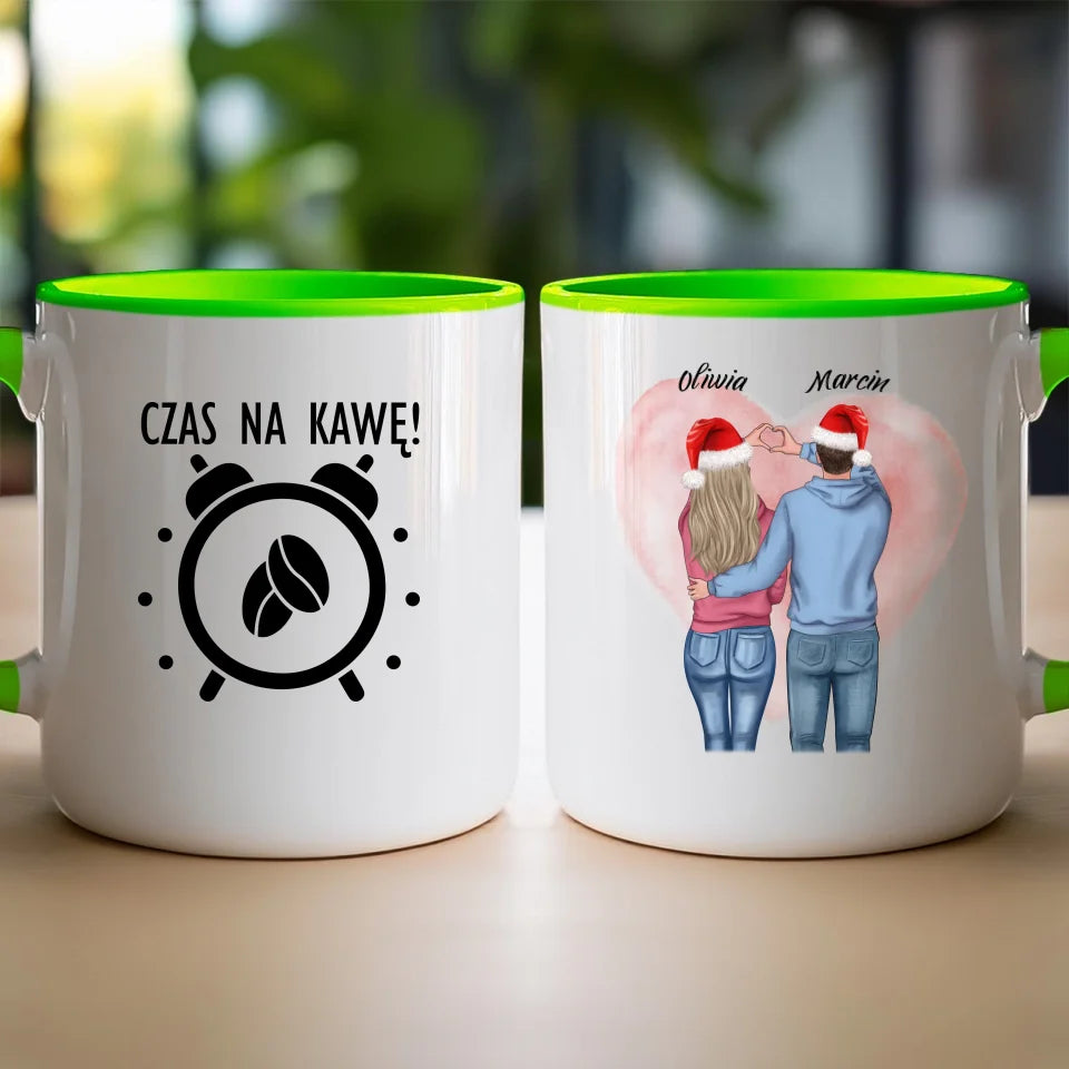 Kubek personalizowany świąteczny dla par #57