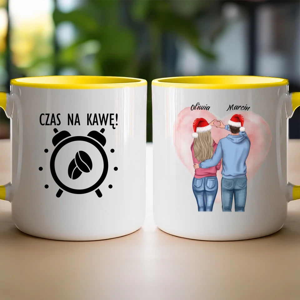 Kubek personalizowany świąteczny dla par #57