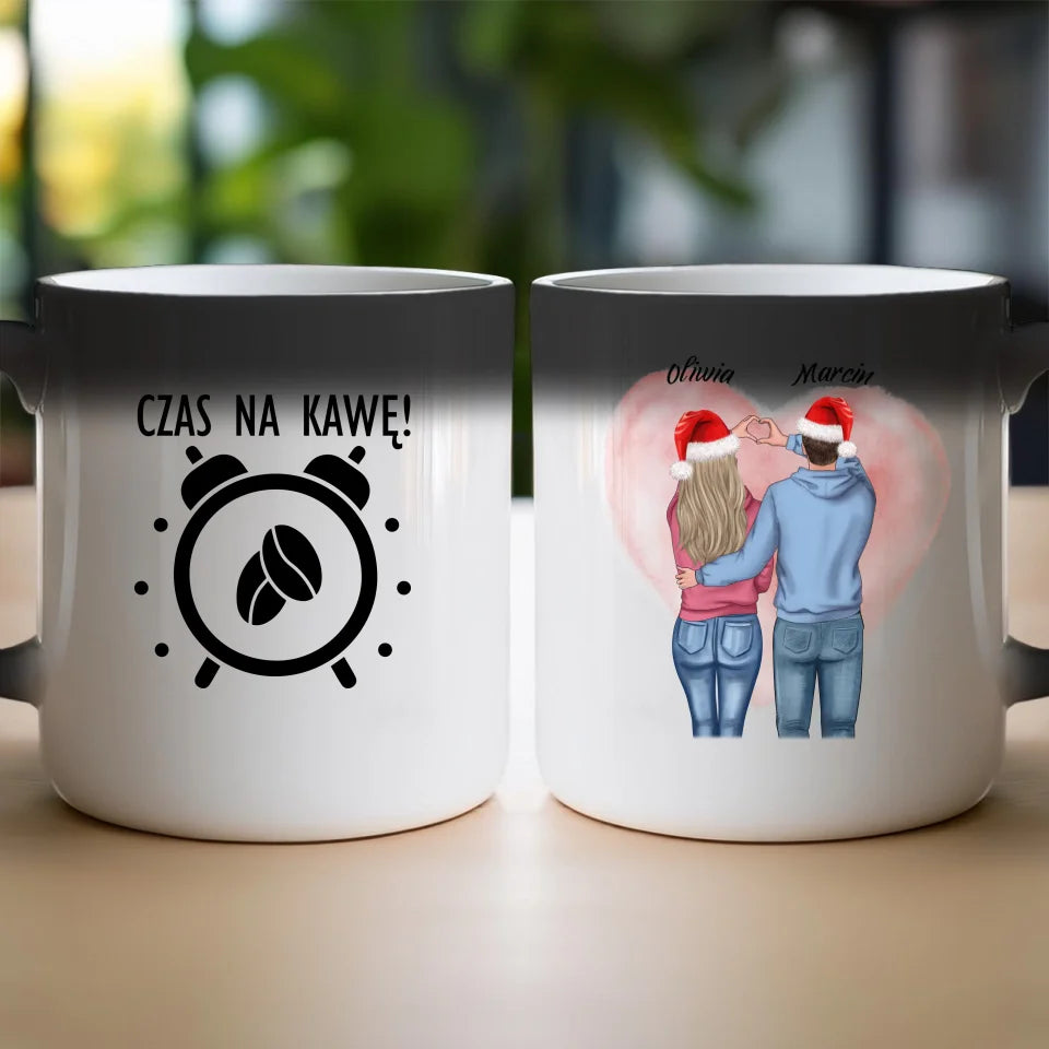 Kubek personalizowany świąteczny dla par #57
